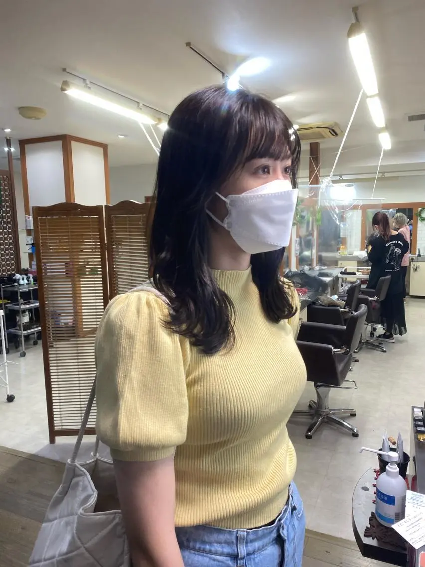 ミディアム カラー ブリーチカラー🫧 森　凪沙のヘアスタイル
