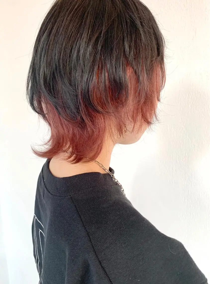 ショート ウルフカット ヘアカラー トリートメント karen ☺︎のヘアスタイル
