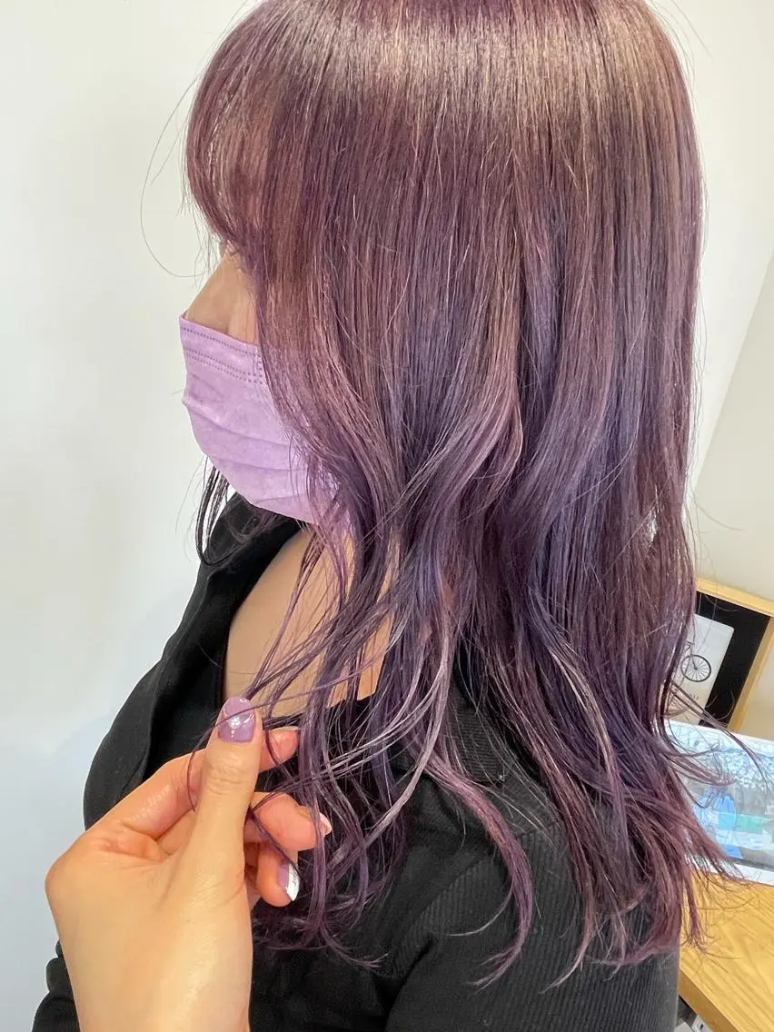カラー 透明感カラー 三村 桜生のヘアスタイル
