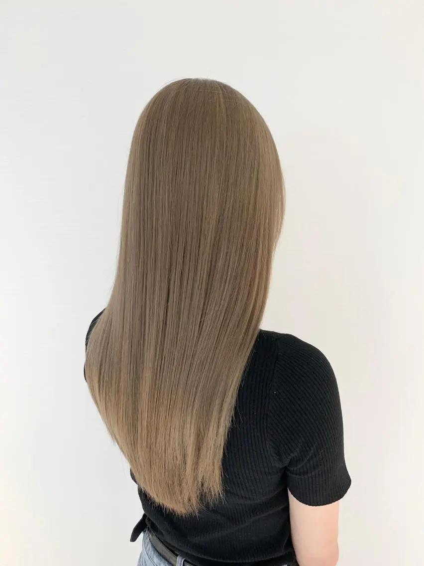 ロング カラー アクアカラー ベージュカラー ミルクティーベージュ トリートメント Akua【代表】 Kazumaのヘアスタイル