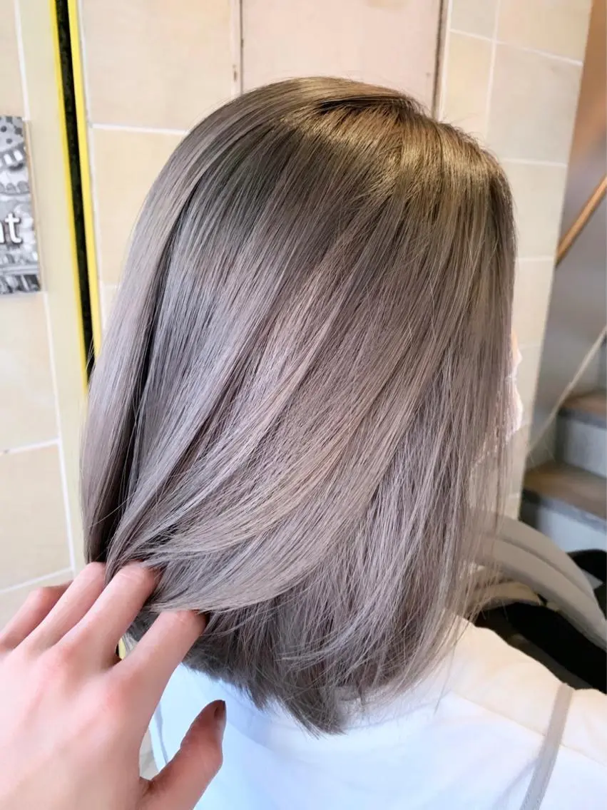 ミディアム カラー ヘアアレンジ ネイル マツエク・マツパ グレージュ カット ヘアカラー トリートメント ブリーチ特化 / share 元太のヘアスタイル