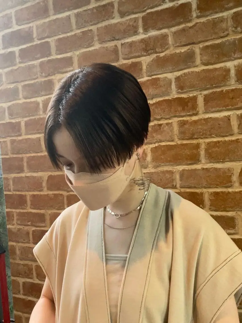 ショート カラー パーマ マエダ カズエ🫶 coronahairのヘアスタイル