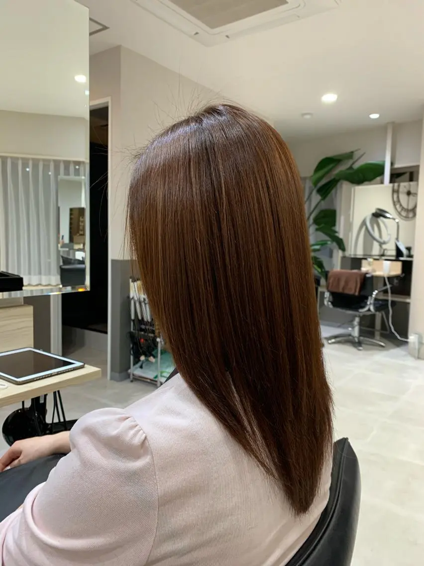 セミロング トリートメント 酸熱トリートメント モデルさん募集中IT byALBUM八王子のヘアスタイル