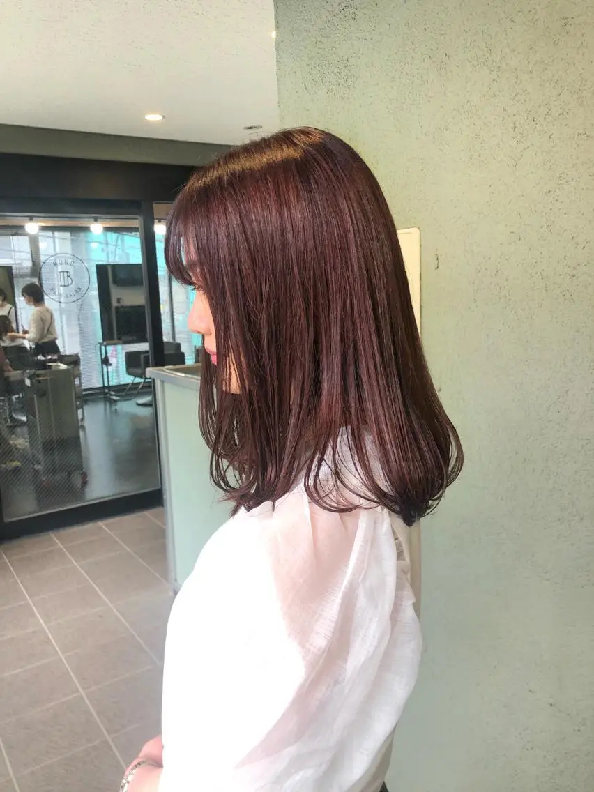 ミディアム カラー カット ヘアカラー トリートメント HIROKI ”博多 /ボブのヘアスタイル