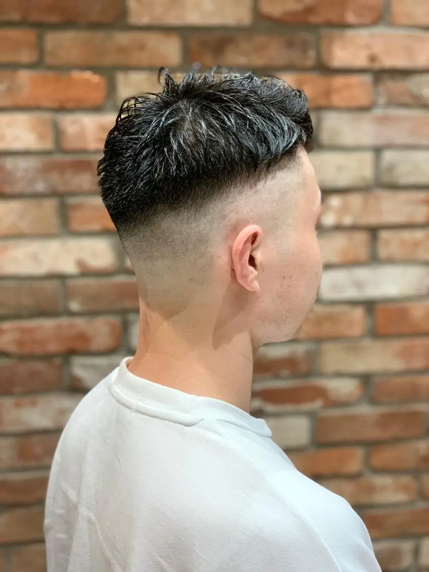 ショート パーマ メンズ 田中 千恩のヘアスタイル