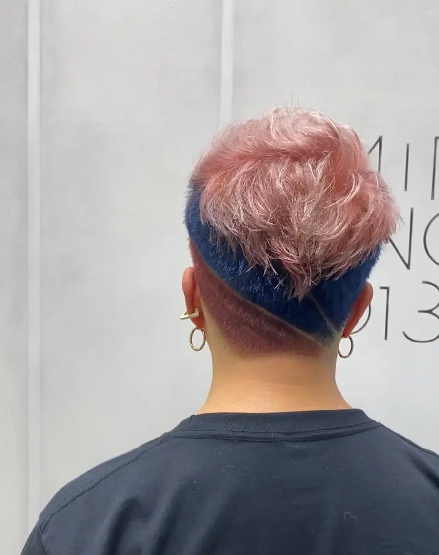 ショート カラー メンズ デザインカラー カット ヘアカラー トリートメント 🟢NEGi🟣 🫧髪質改善のヘアスタイル