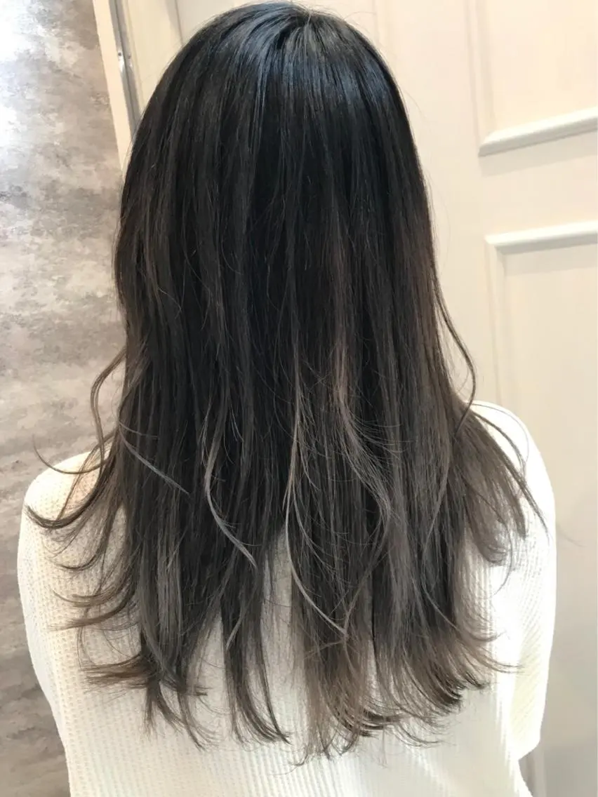セミロング カラー グラデーションカラー 🫟Blanco🫟 Color&Careのヘアスタイル