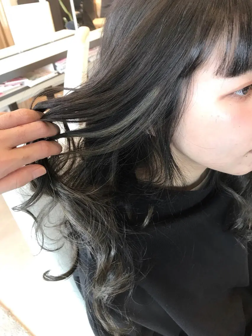 ロング カラー ハイライトカラー ハイライト 武田 清久のヘアスタイル