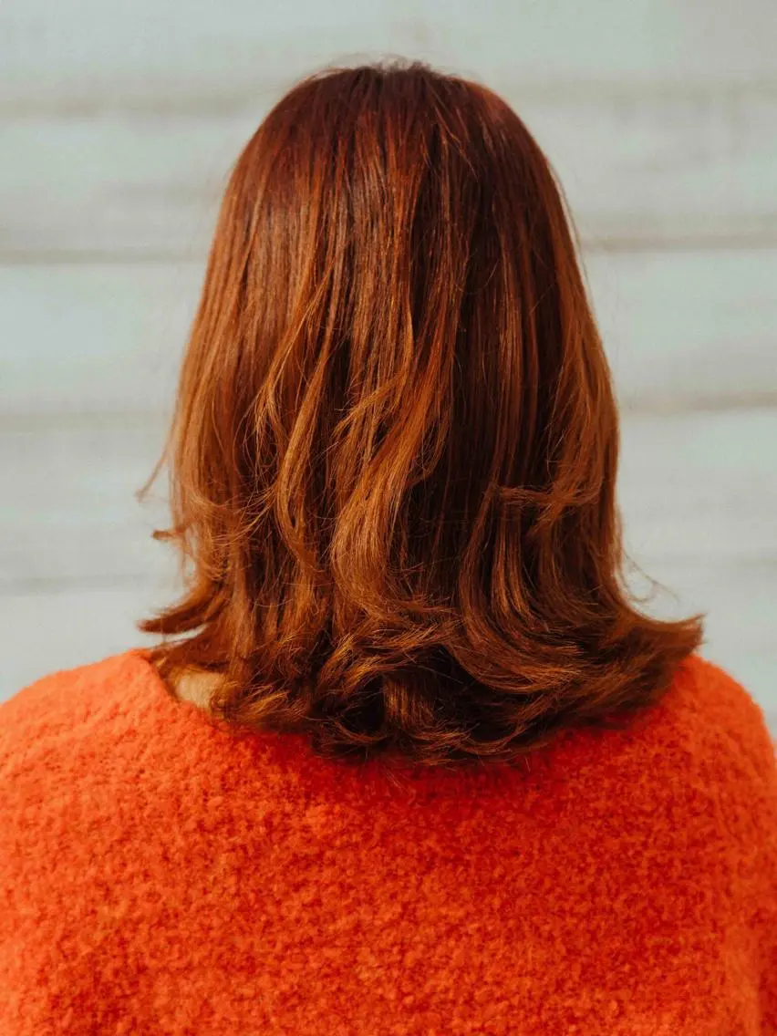 セミロング カラー パーマ ヘアアレンジ メンズ キッズ ネイル マツエク・マツパ メンズウルフカット アディクシーカラー 透明感カラー ボブ ウルフカット 藤井 仁紀のヘアスタイル