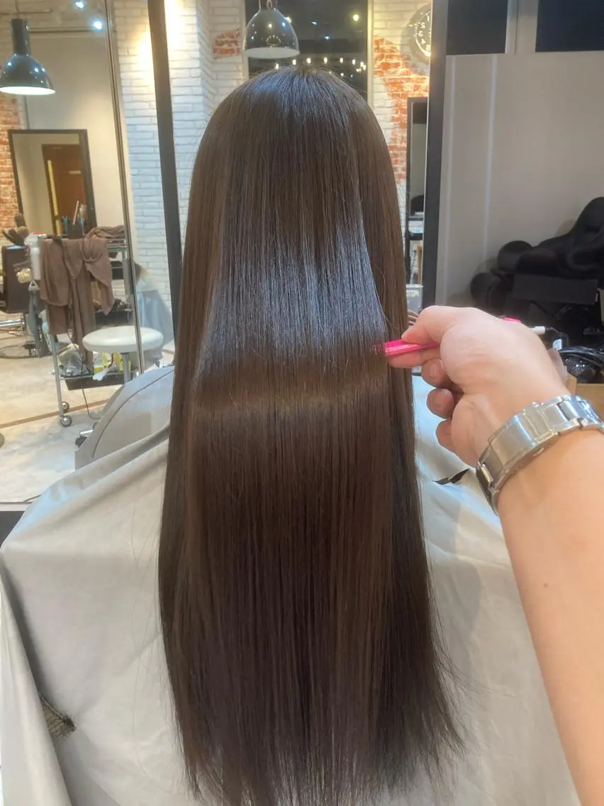 ロング カット 縮毛矯正 トリートメント 髪質改善美容師 🌟塚本のヘアスタイル