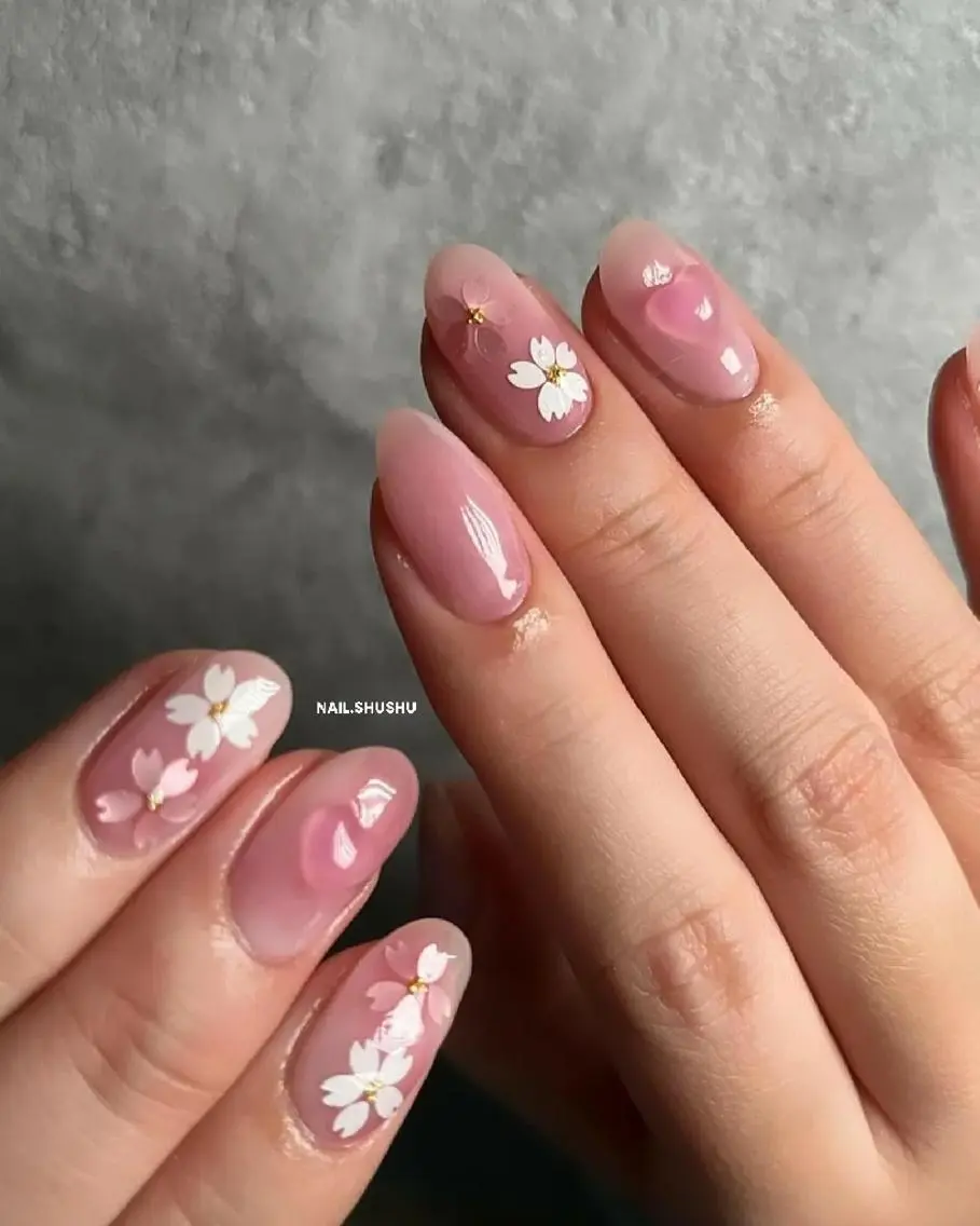 ネイル 持ち込み ニュアンスネイル ワンカラーネイル シンプルネイル バレンタイン 3dパーツ/流行り 👧shushu❤️のネイルデザイン