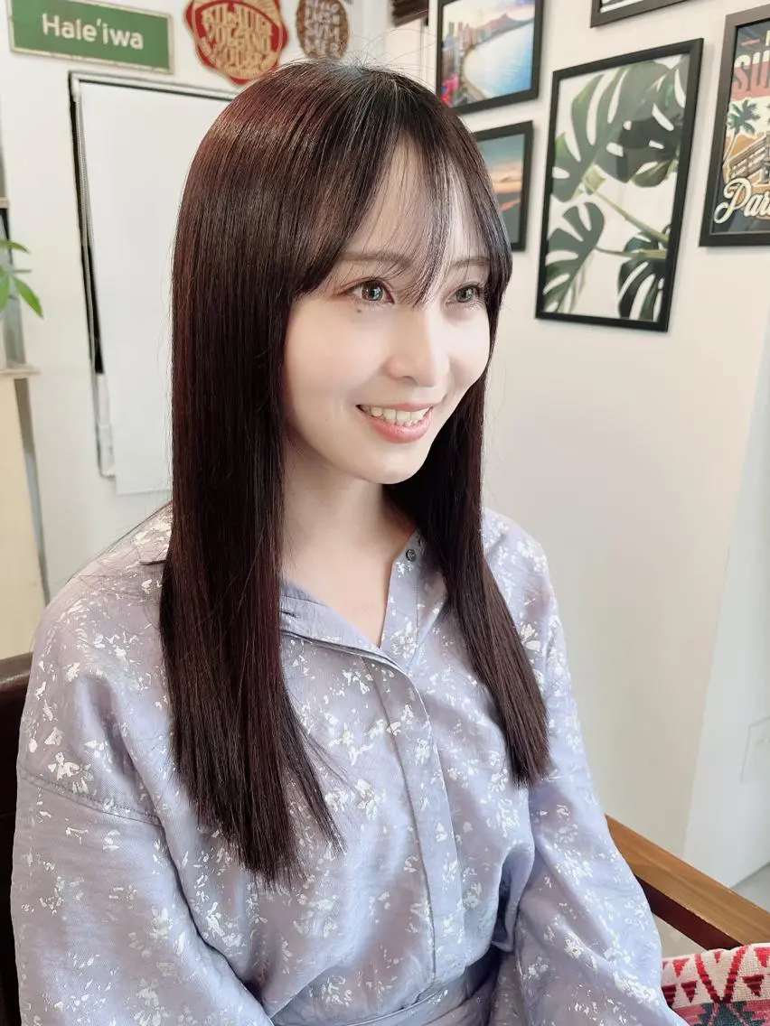 ロング カラー カット ヘアカラー トリートメント 松川  智行のヘアスタイル