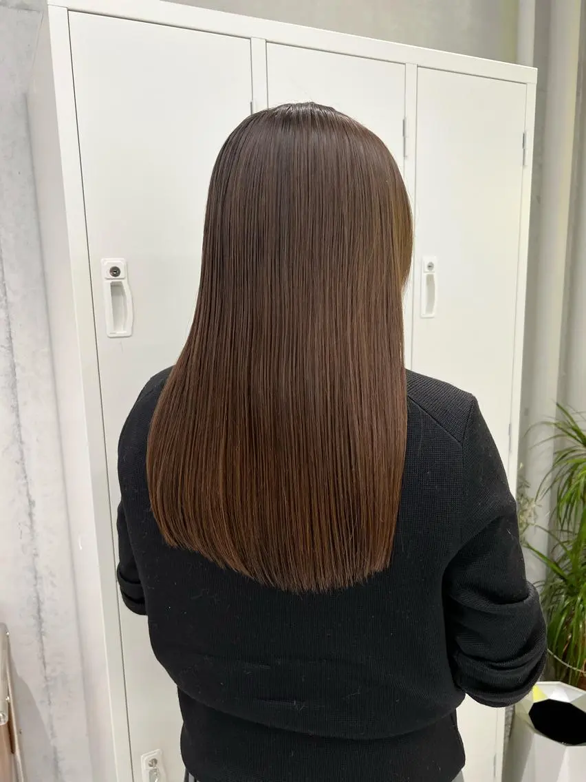 ロング カラー ロング 韓国ヘア☁️ mitsukiのヘアスタイル