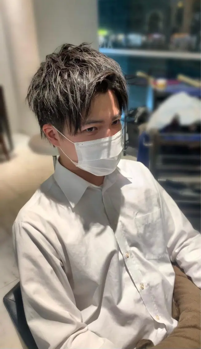 メンズ アップバング メンズ専門 井藤 雅也のヘアスタイル