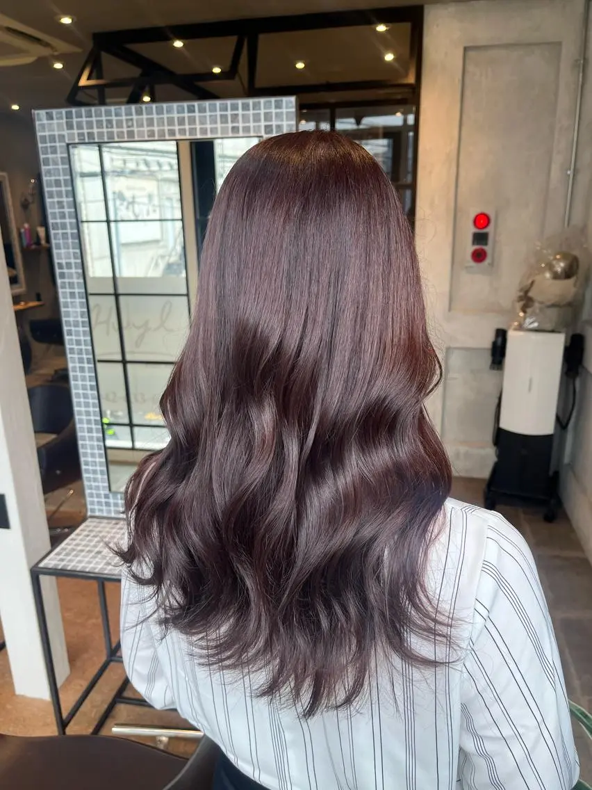 セミロング ヘアカラー トリートメント ✨髪質改善✨艶髪✨ MARIのヘアスタイル