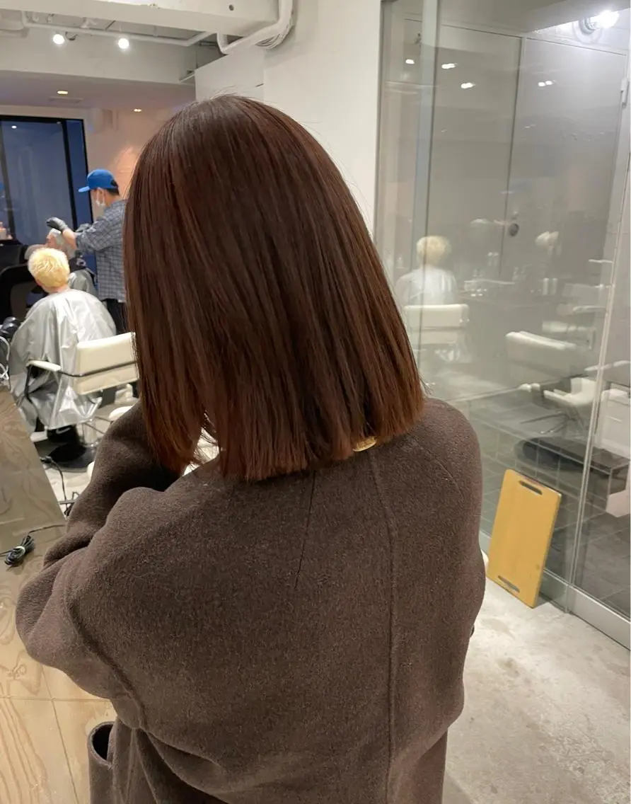 ミディアム カラー ミディアムパーマ バレイヤージュ ブリーチ ケアブリーチ デザインカラー カット ヘアカラー トリートメント ヘアセット スパイラルパーマ 🌐hina⭐️のヘアスタイル