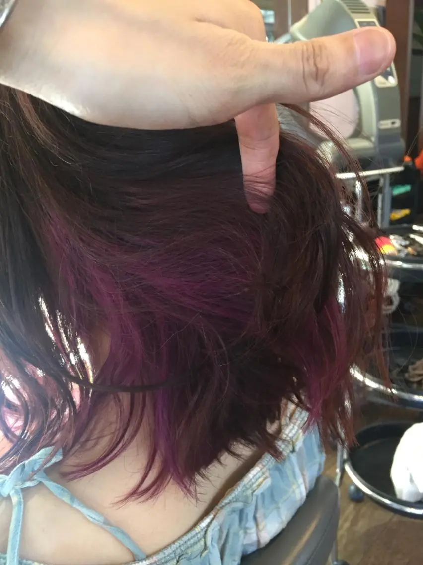 ミディアム カラー ラベンダーカラー カット ヘアカラー トリートメント 原宿サロン代表 デザインカラー伊藤卓のヘアスタイル
