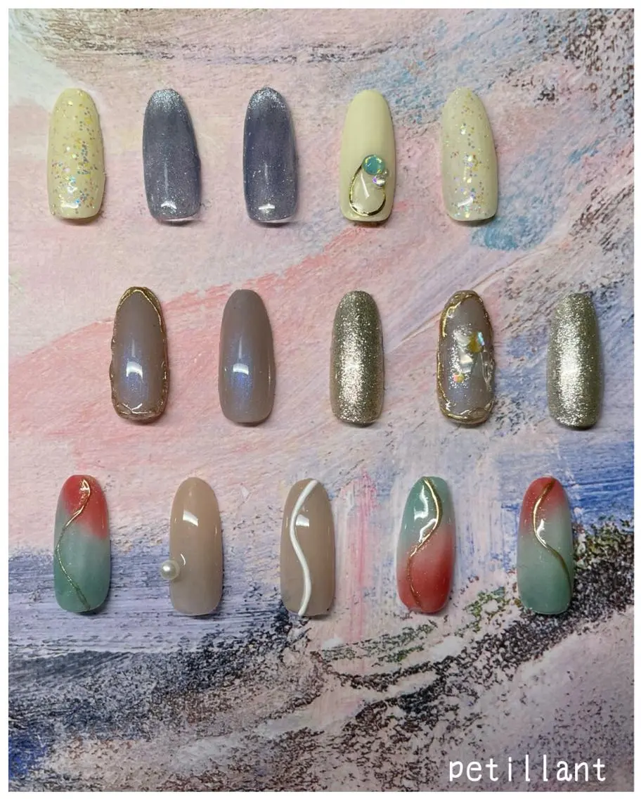 ネイル マットネイル nail salon petillantのネイルデザイン