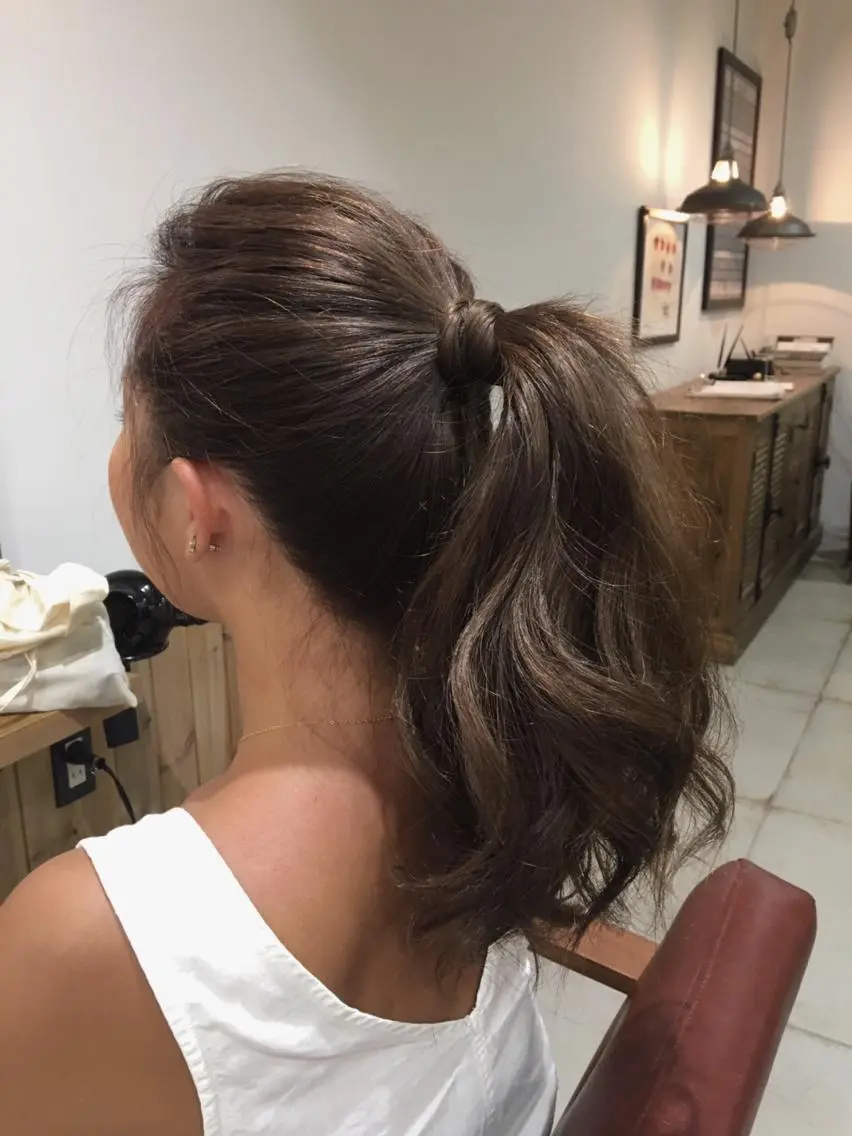 ロング カラー ヘアアレンジ ベージュカラー 🦋Oasis RINA 🦋のヘアスタイル