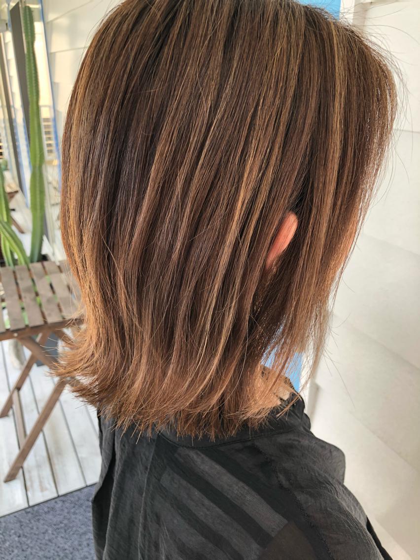 ミディアム カラー 石垣島/美容師 Moeのヘアスタイル