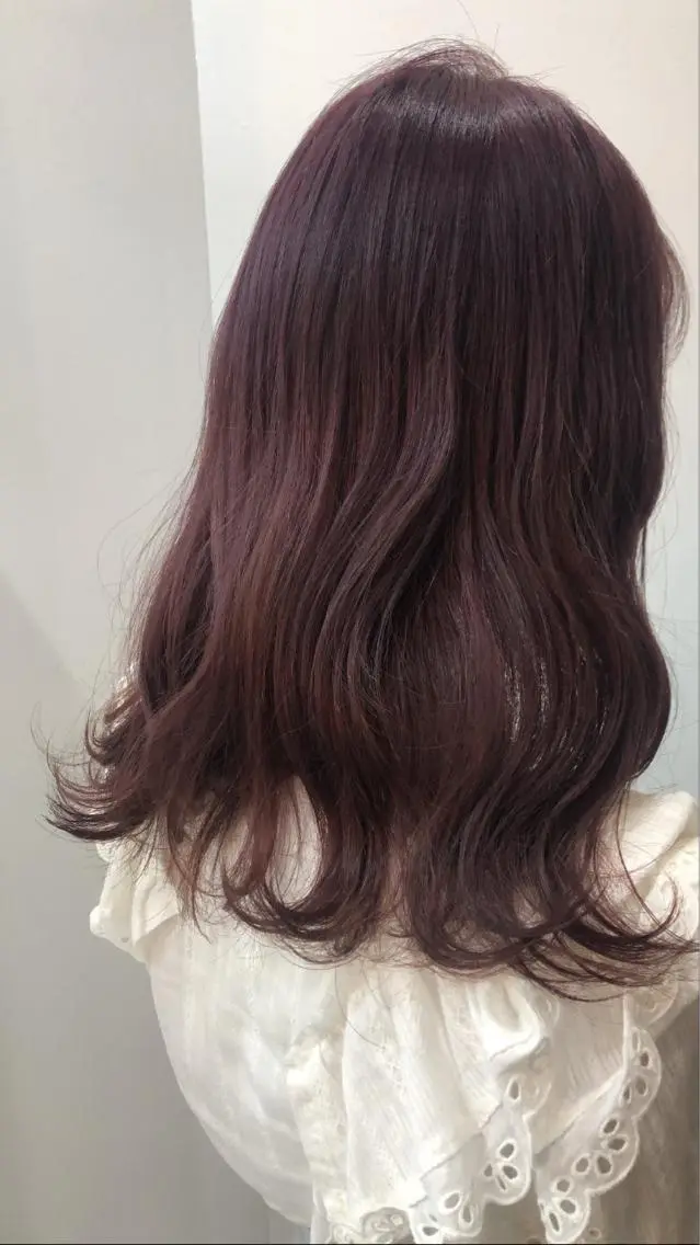 ロング カラー ラベンダーカラー ラベンダーピンク ピンクカラー レイヤー/ハイトーン 🧸SENAのヘアスタイル