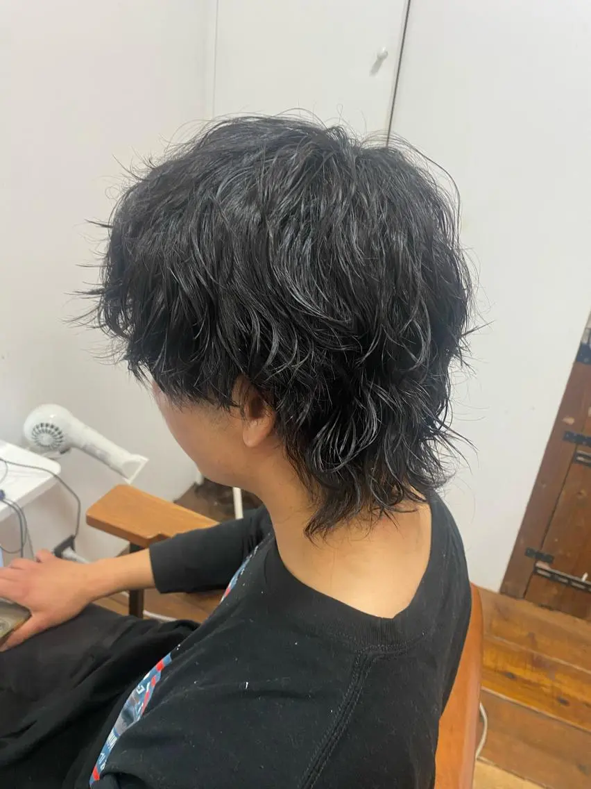 メンズ メンズウルフカット ウルフカット 井手口 沙樹のヘアスタイル