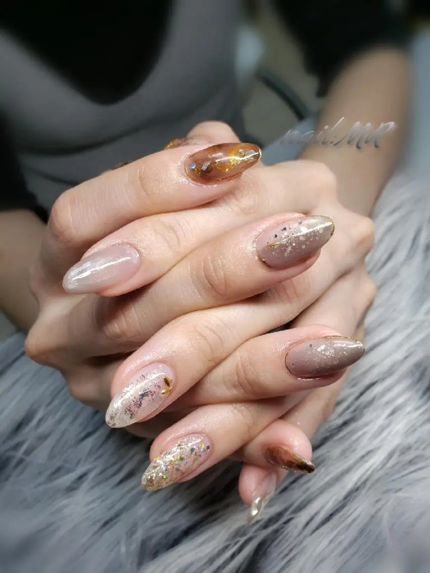 ネイル ミラーネイル ニュアンスネイル ハンドネイル Nail salon Coco【溝の口駅】のネイルデザイン