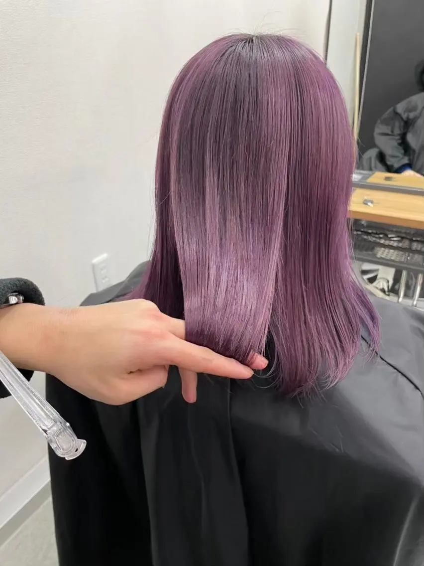 セミロング カラー パーマ メンズ ヘアアレンジ ネイル マツエク・マツパ アイブロウ ショートボブ メンズバレイヤージュ メンズブリーチ メンズハイライト メンズハイトーン カラー特化サロン大阪 ルービック江坂/新城のヘアスタイル