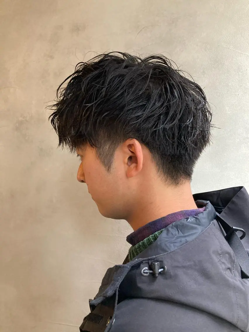 パーマ メンズ カット パーマ メンズサロン アソビ元町のヘアスタイル