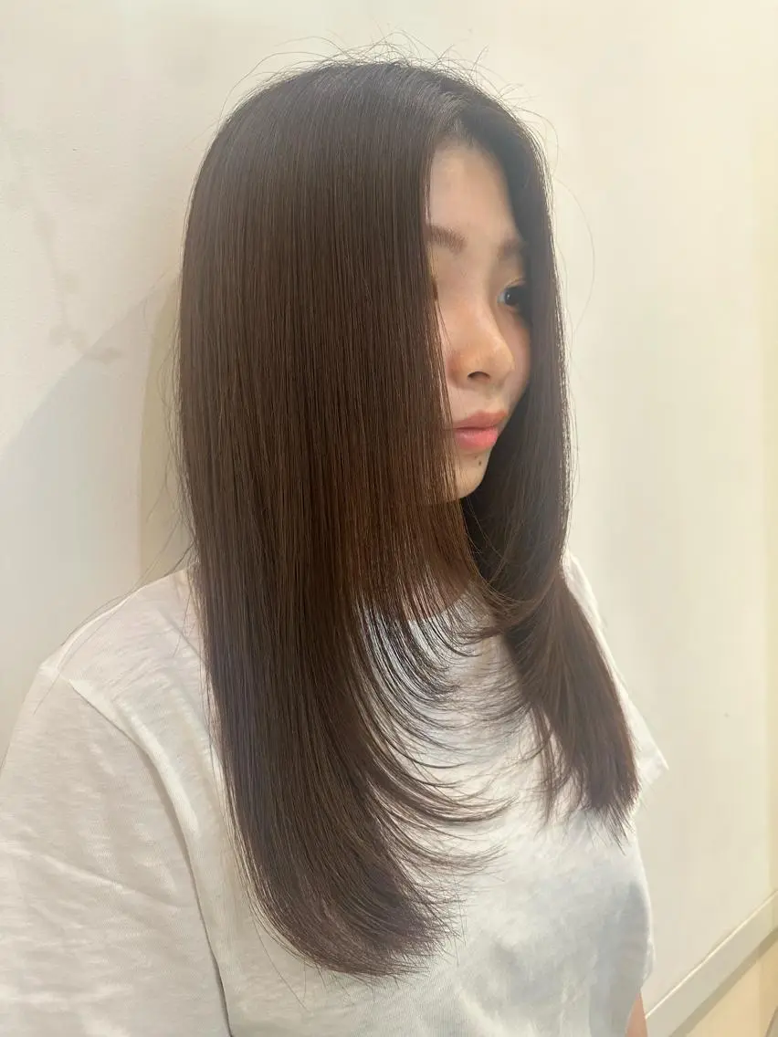 ロング カラー 透けるbrown カラー🎗♡yukaのヘアスタイル
