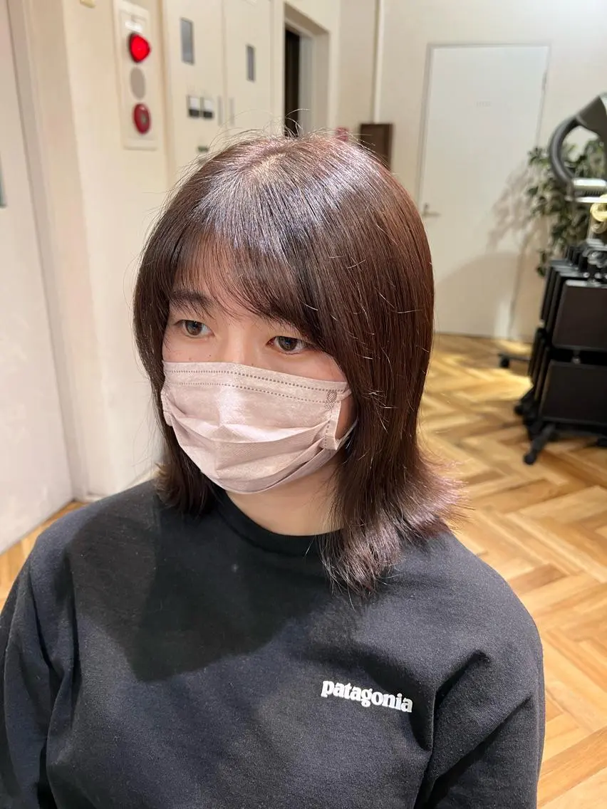 ミディアム カラー カット ヘアカラー 🌞レイヤー×カラー 前川那津美🌞のヘアスタイル