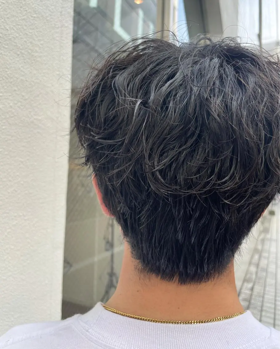 パーマ メンズ ナチュラルカラー 児玉優香のヘアスタイル