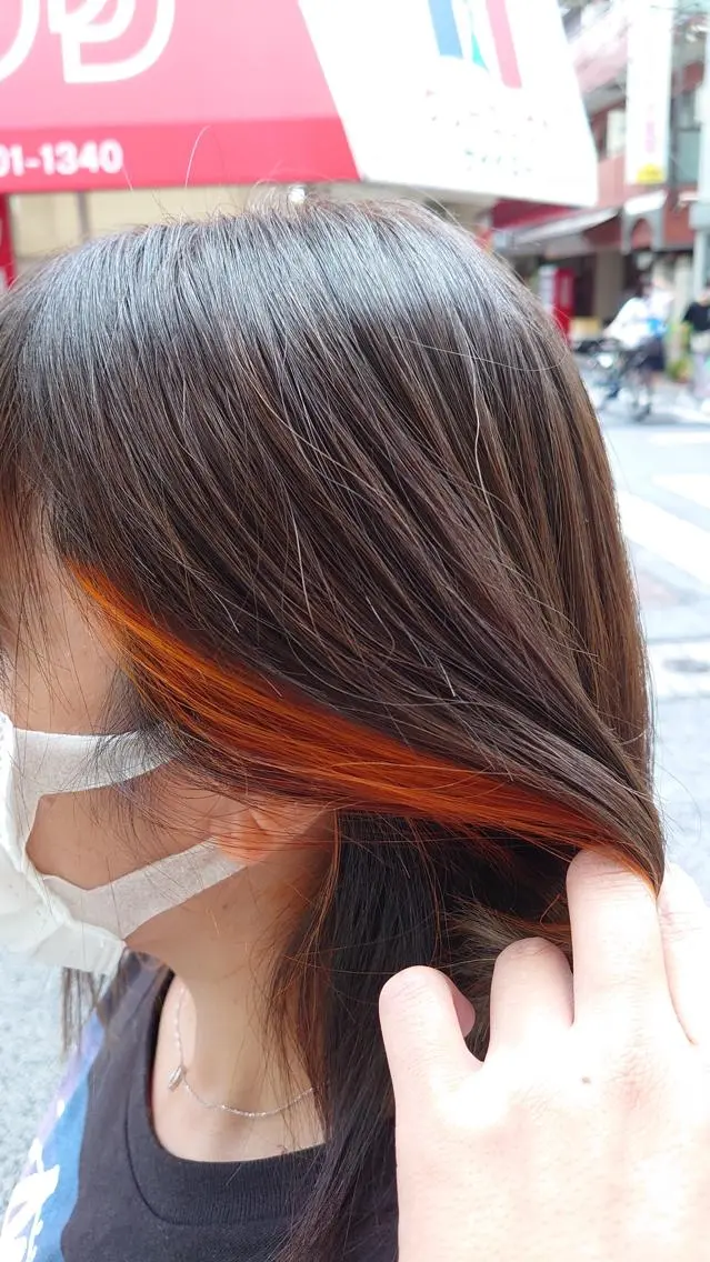 ショート カラー オレンジ 仲村 友孝のヘアスタイル