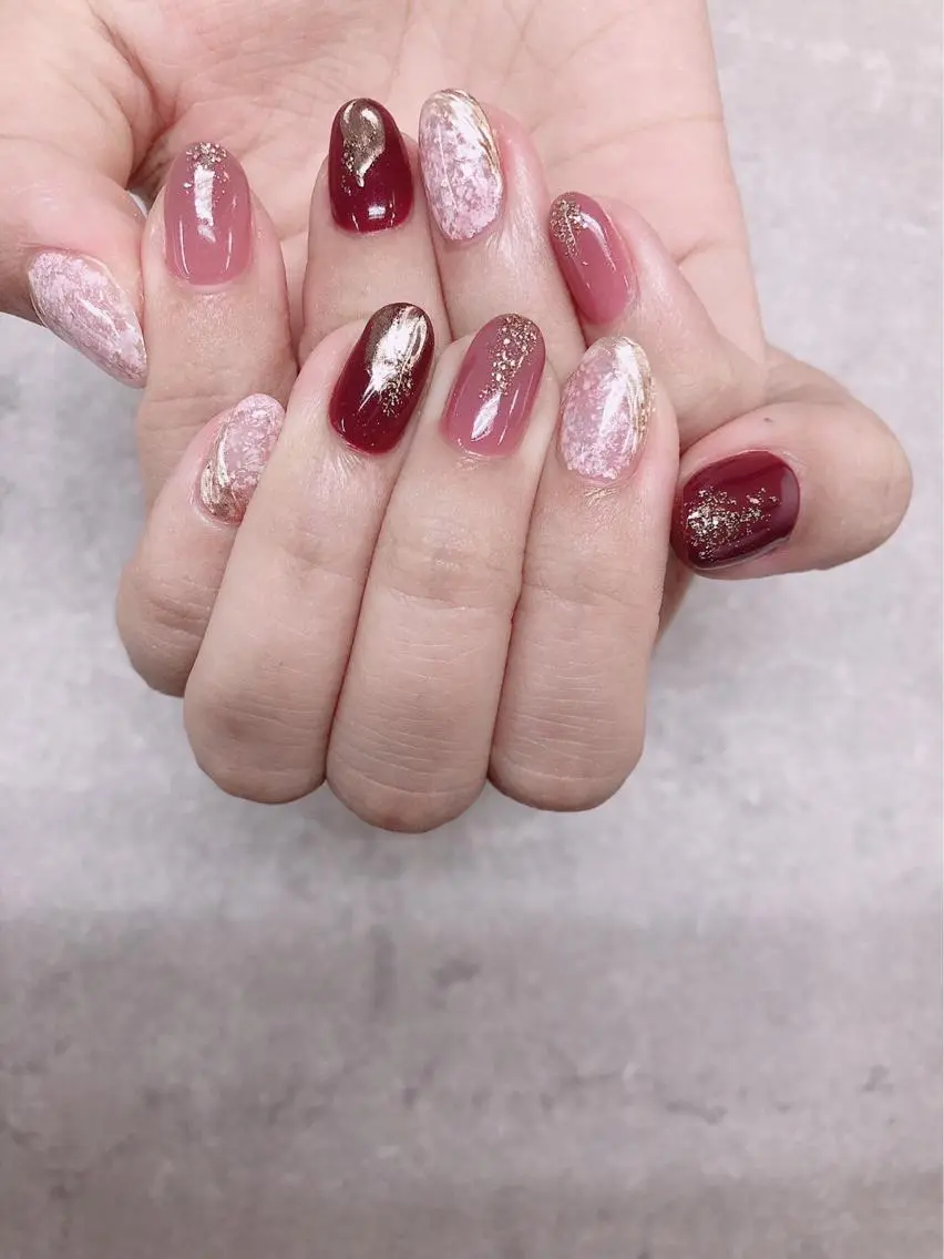 ネイル ボルドー FASTNAIL PLUS 新宿店のネイルデザイン