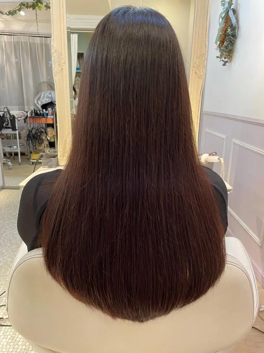 ロング カット すずき まゆのヘアスタイル