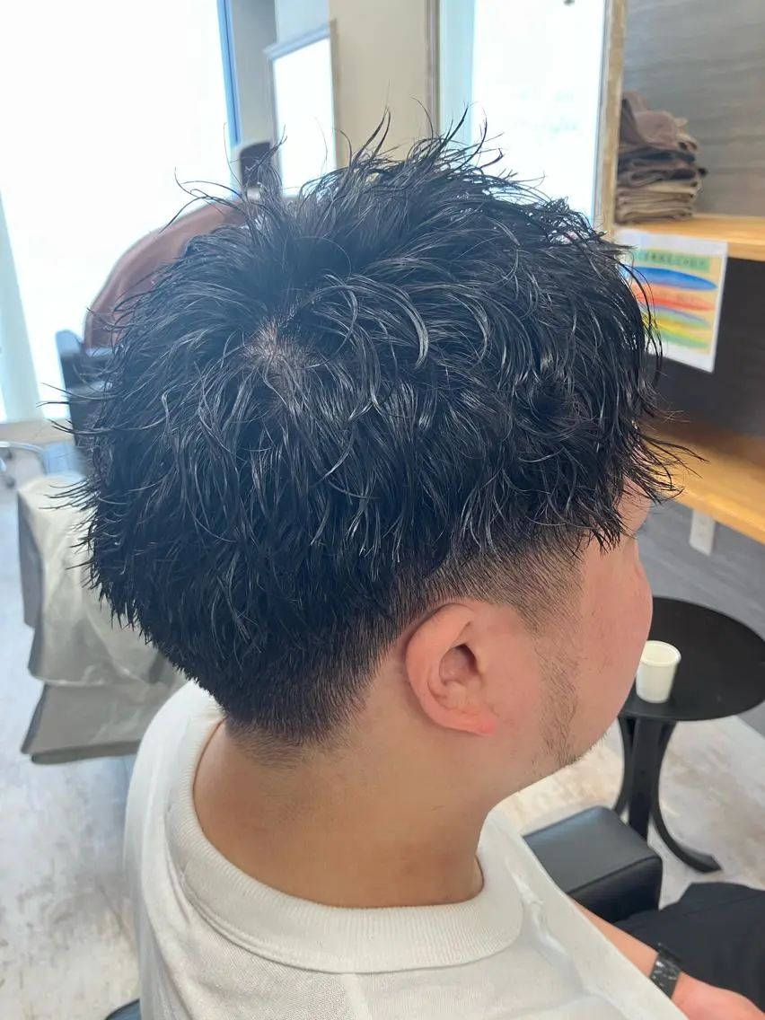 パーマ メンズ カット パーマ メンズ特化/パーマ/ フェードWATARUのヘアスタイル