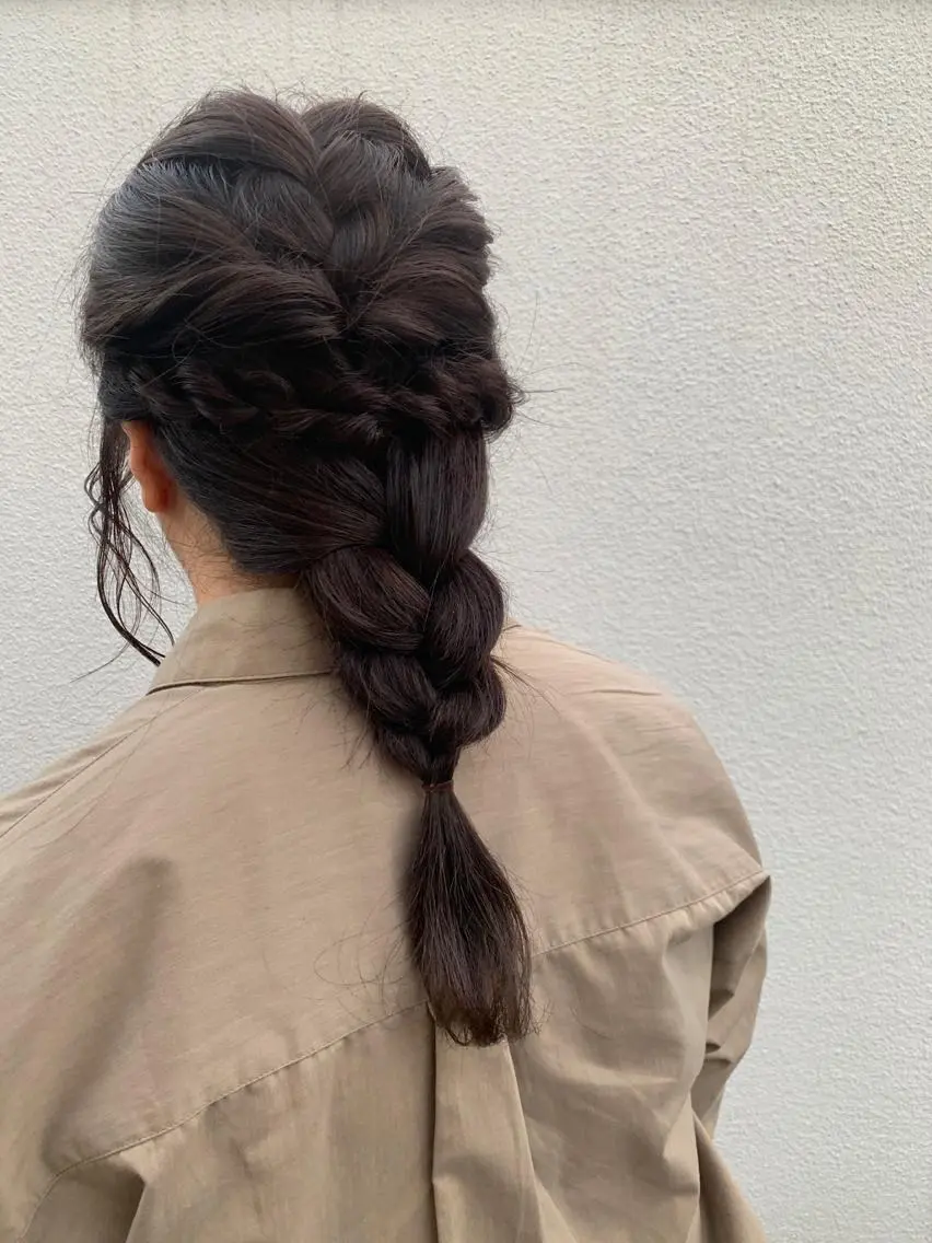 ロング カラー ヘアアレンジ カット ヘアカラー yamauchi mikuのヘアスタイル