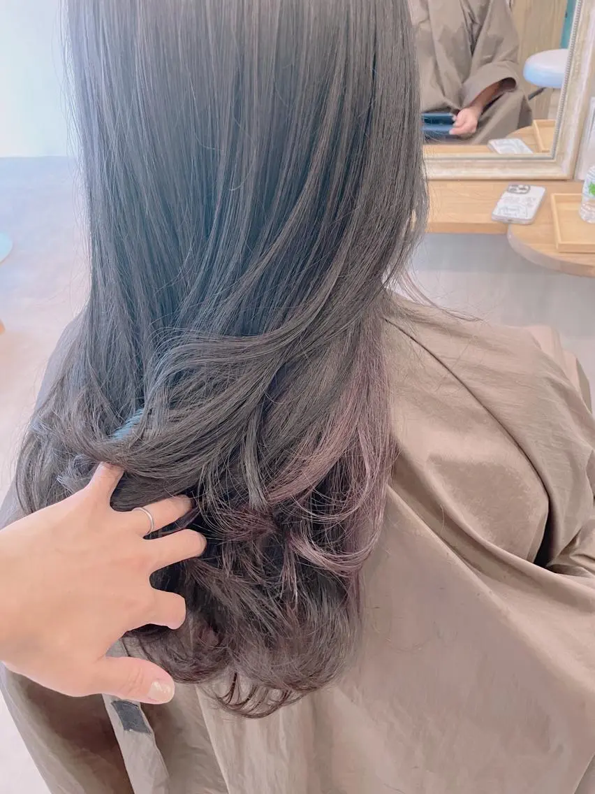 ロング カラー インナーカラー hair&make Lokahiのマツエク・マツパデザイン