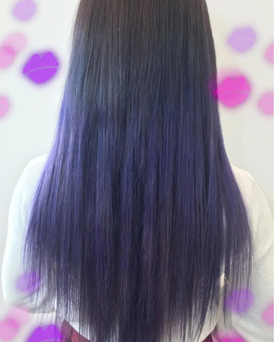 カラー ブルーカラー ブルーバイオレット バイオレットカラー 新宿駅近♡個室 ♡関口三都季🌜のヘアスタイル