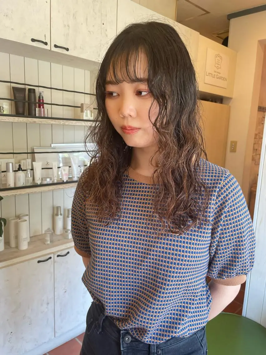 ロング パーマ kako /透明感カラー🤍のヘアスタイル