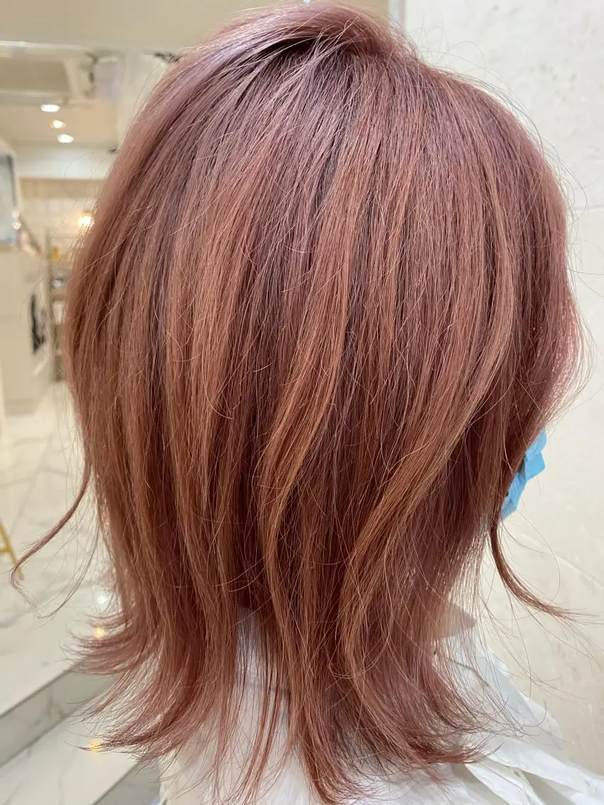 ショート カラー グラデーションカラー ハイトーンカラー ピンクカラー shanti 渡辺新也✂️のヘアスタイル