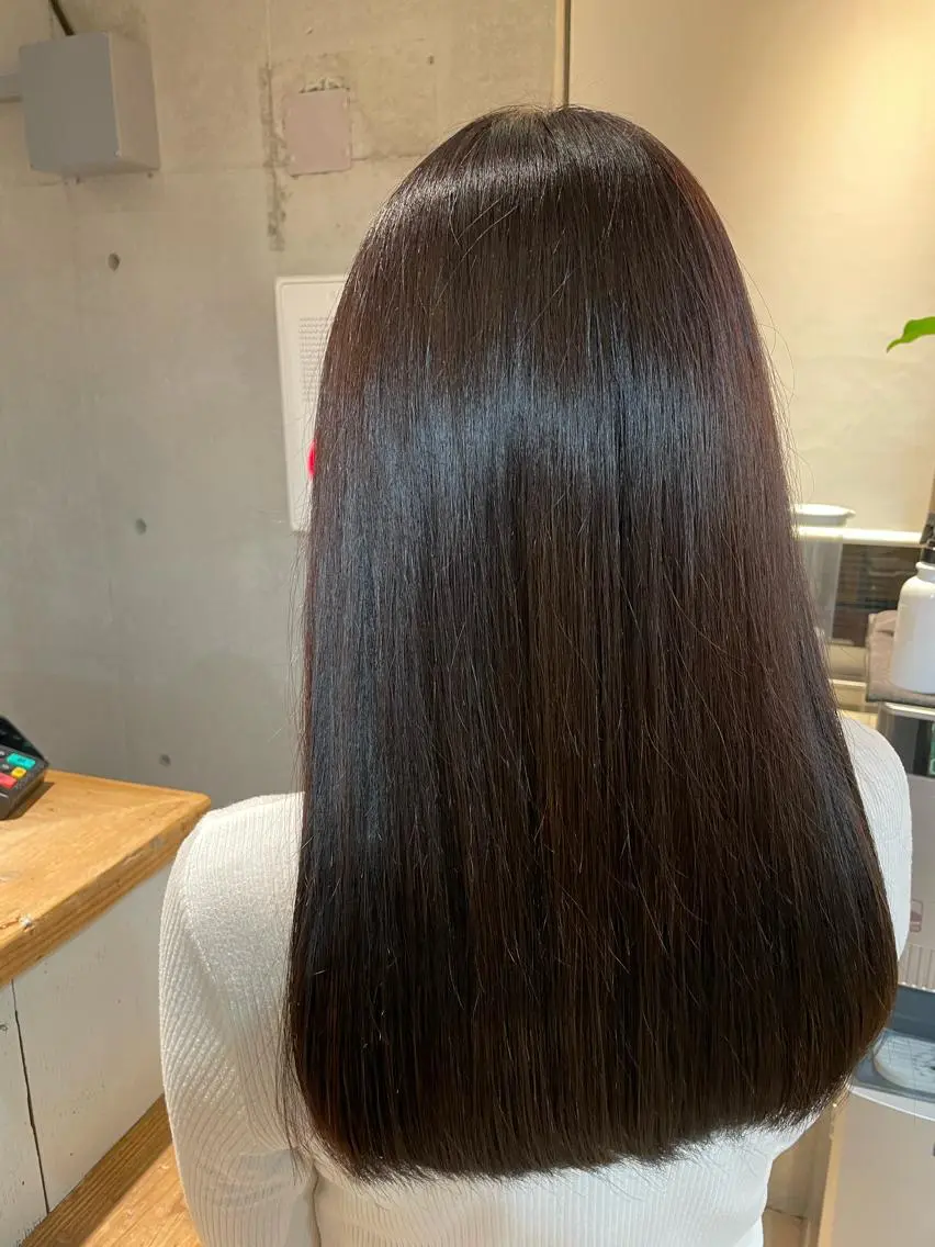 ロング カラー カット ヘアカラー しのはら まどかのヘアスタイル