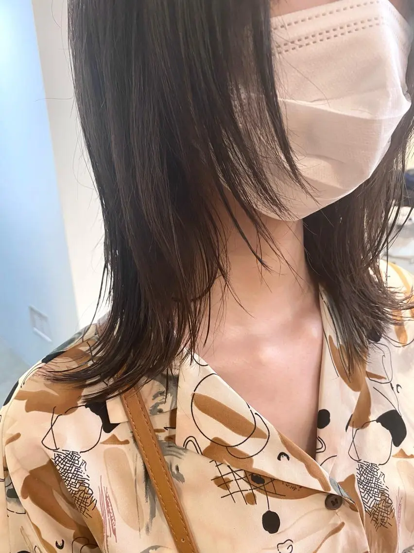 ミディアム 武内 凌レイヤーカット🐺のヘアスタイル