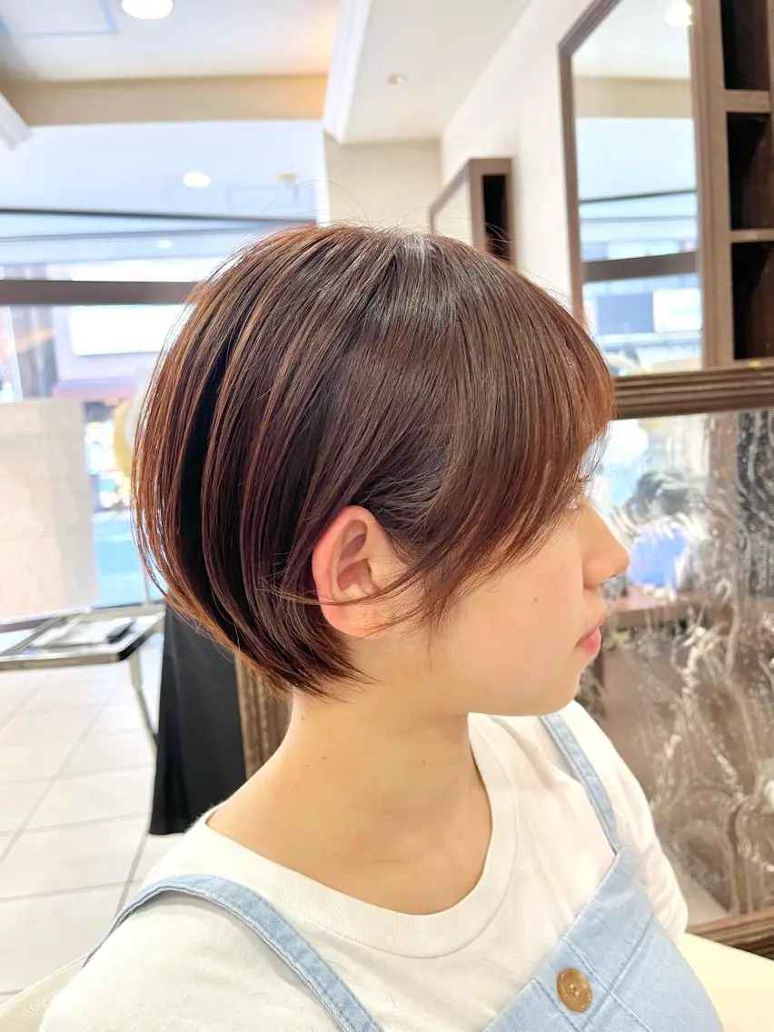 ショート ショートボブ ハンサムショート ボブ くびれヘア ハイライト カット ヘアカラー トリートメント 《大人気髪質改善》 プログレス国分寺店のヘアスタイル