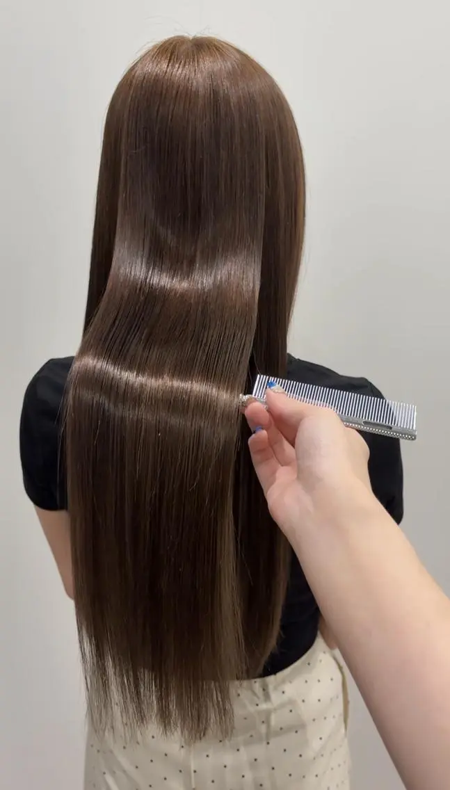 ロング カラー カット ヘアカラー トリートメント 柔らかハイトーン/ 美髪💙ྀི/ミナルのヘアスタイル