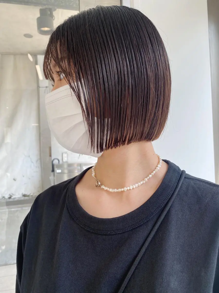 ショート カラー カット ヘアカラー トリートメント センターパート/ レイヤー/ayuのヘアスタイル