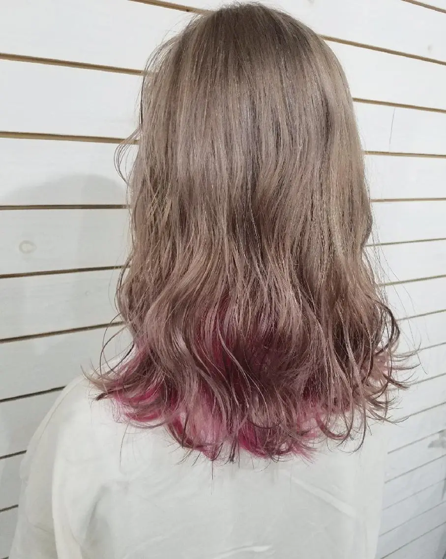 ミディアム 今中 小百合のヘアスタイル