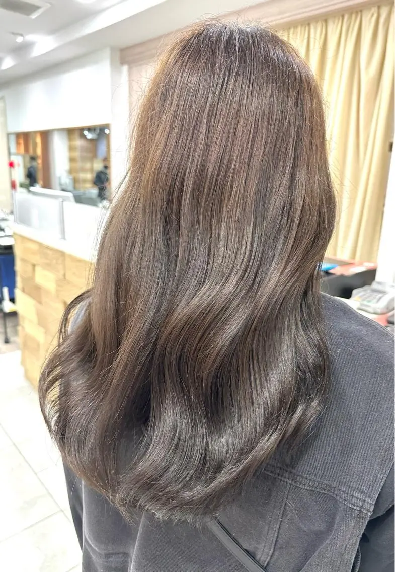 ロング カラー ブラウンカラー 黒須 蓮太のヘアスタイル