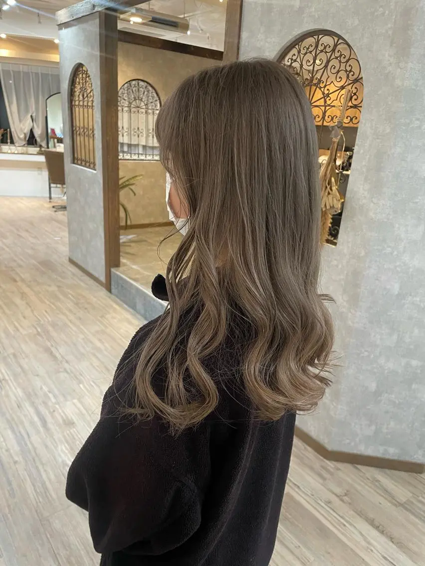 ミディアム カラー sand🎀 Ricoのヘアスタイル