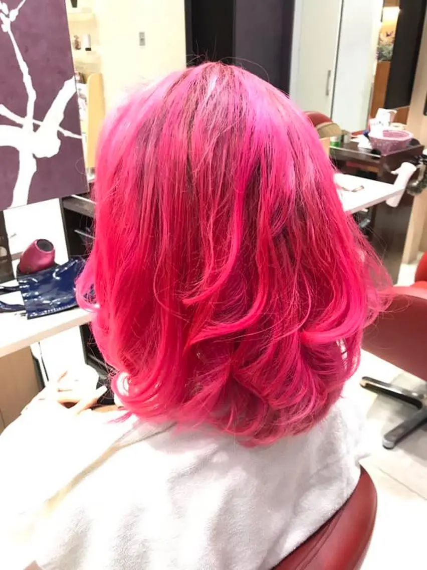 カラー ピンクカラー 髪質改善のプロ✨りな さんのヘアスタイル